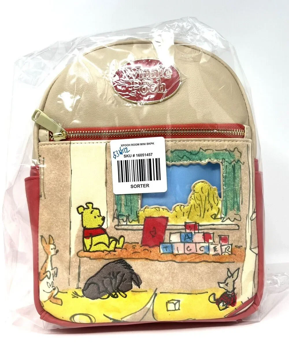Disney Winnie the Pooh Christopher Robin's Room Mini Backpack NWT BRAND NEW